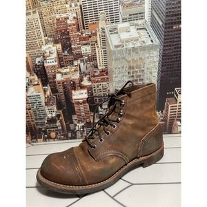 Red Wing Shoes Iron Ranger Heritage 8085 Men's Copper Rough Tough Size 8 D